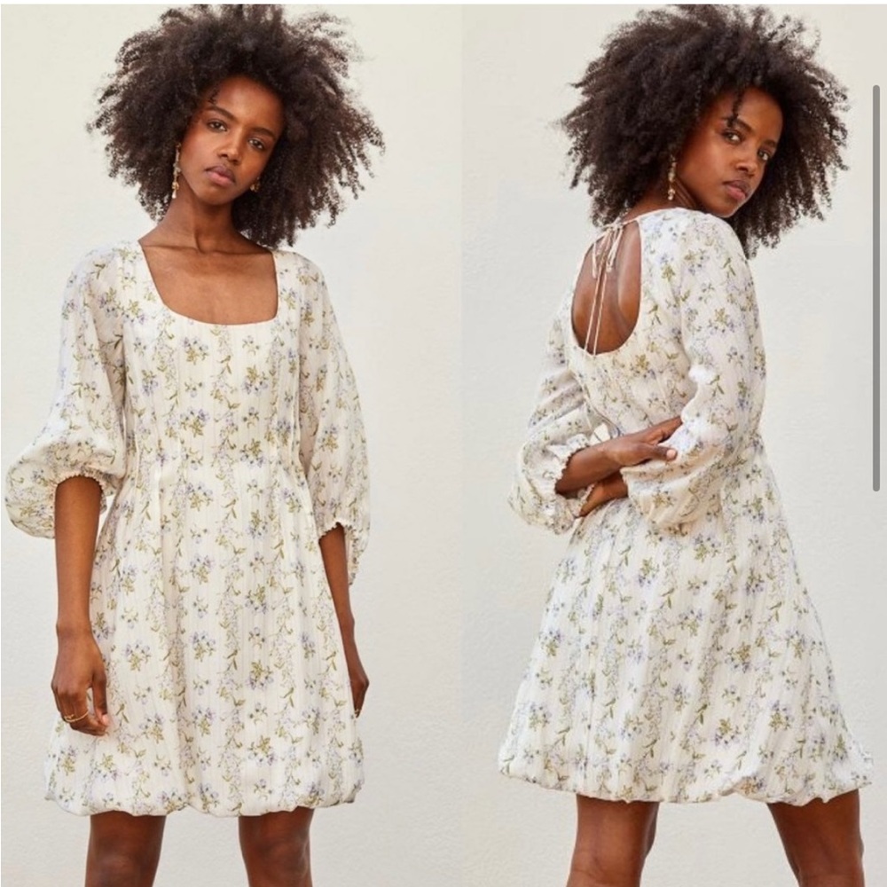 Brock Collection x H&M Bubble-Hem Floral Dress